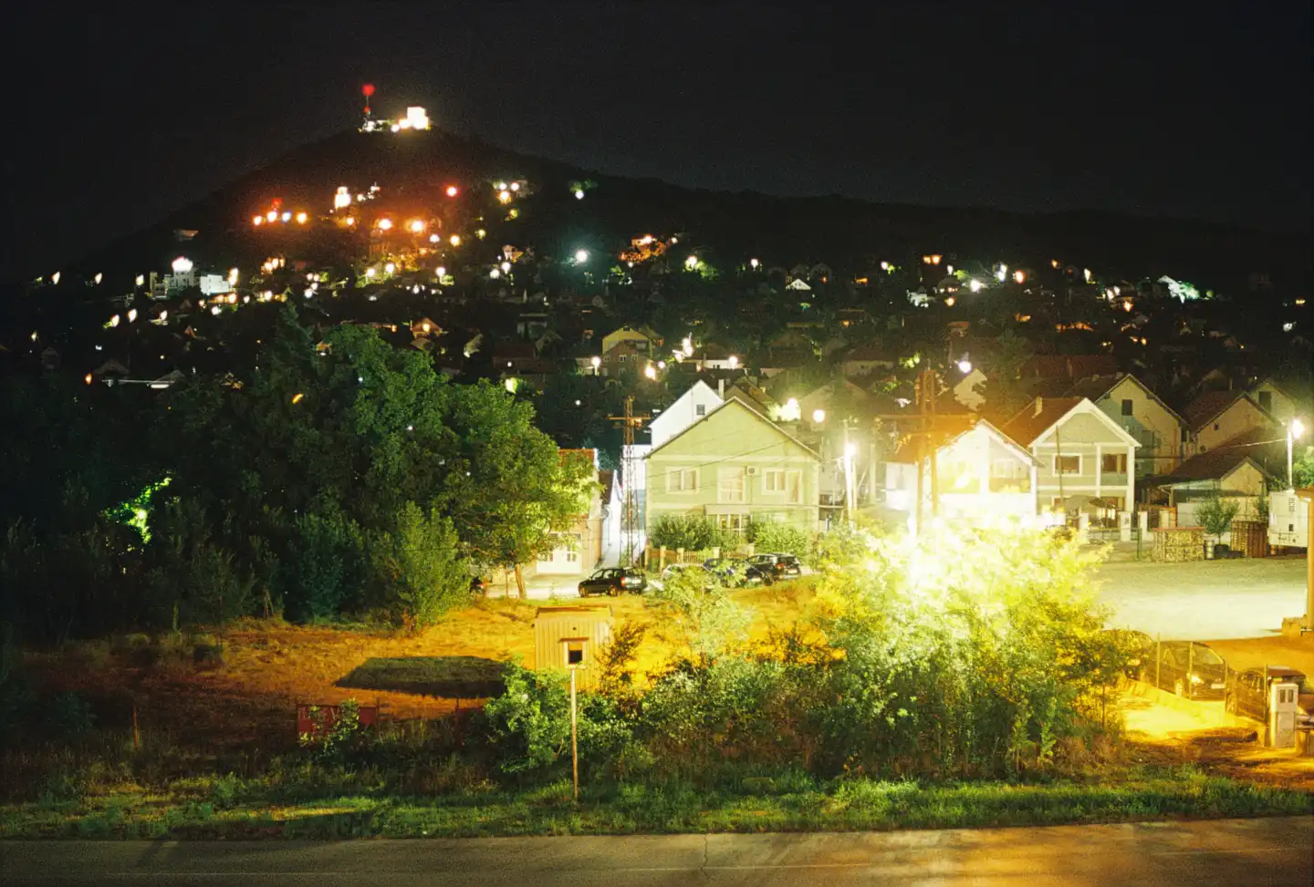 Vrsac Hill at Night