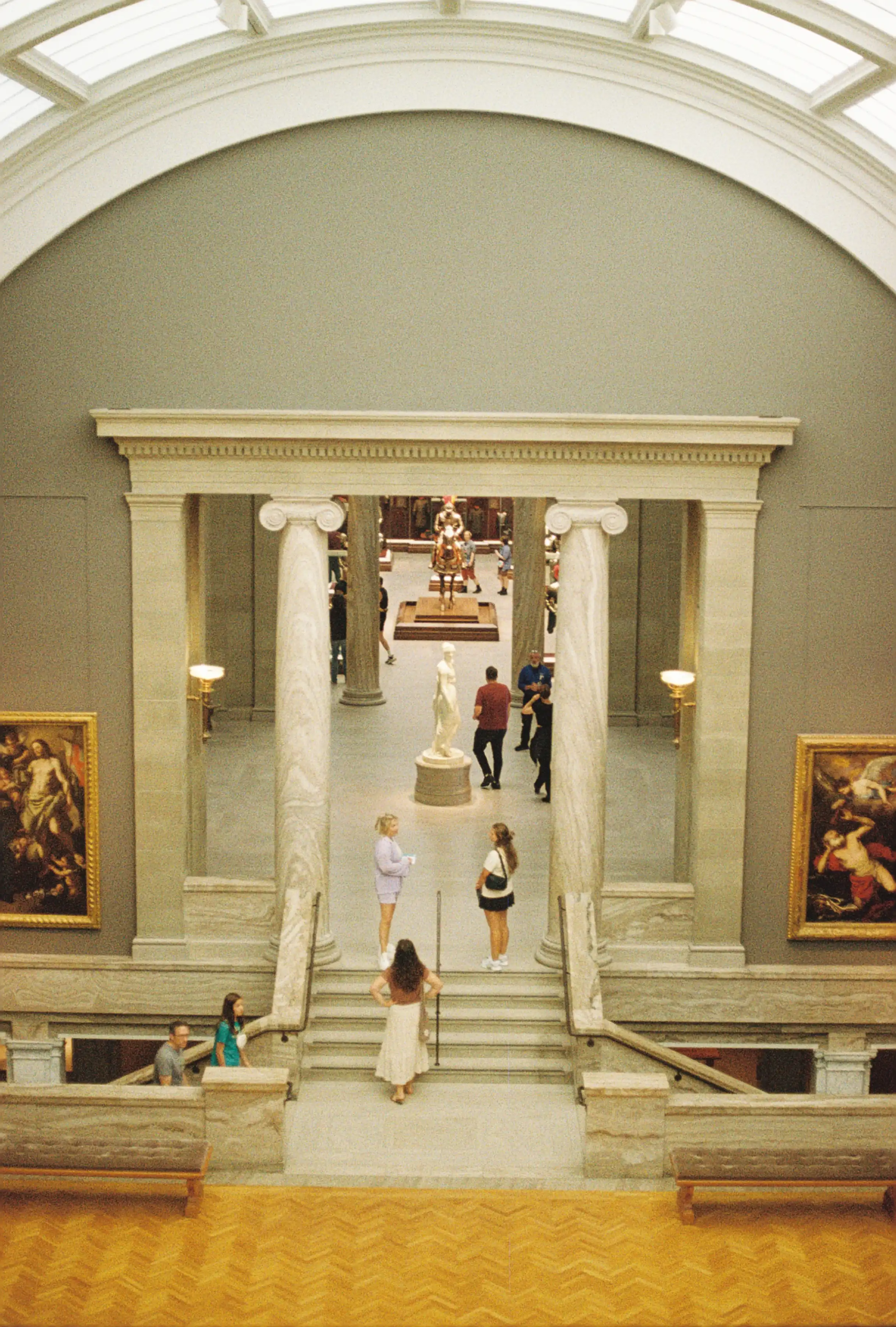 Looking Down at the Gallery